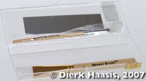 Trocken Sensor reinigen: SensorBrush