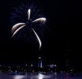 Fireworks from the Cherry Blossom Celebration Hamburg