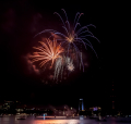 Fireworks from the Cherry Blossom Celebration Hamburg