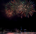 Fireworks from the Cherry Blossom Celebration Hamburg