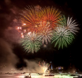 Fireworks from the Cherry Blossom Celebration Hamburg