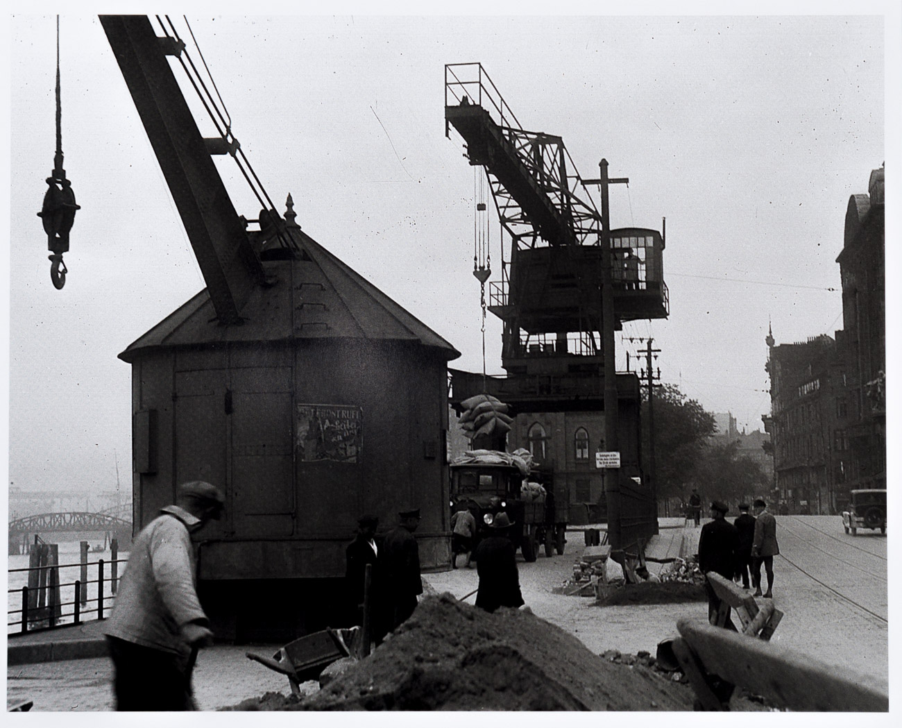Loading Cranes in Hamburg's Harbour 1929